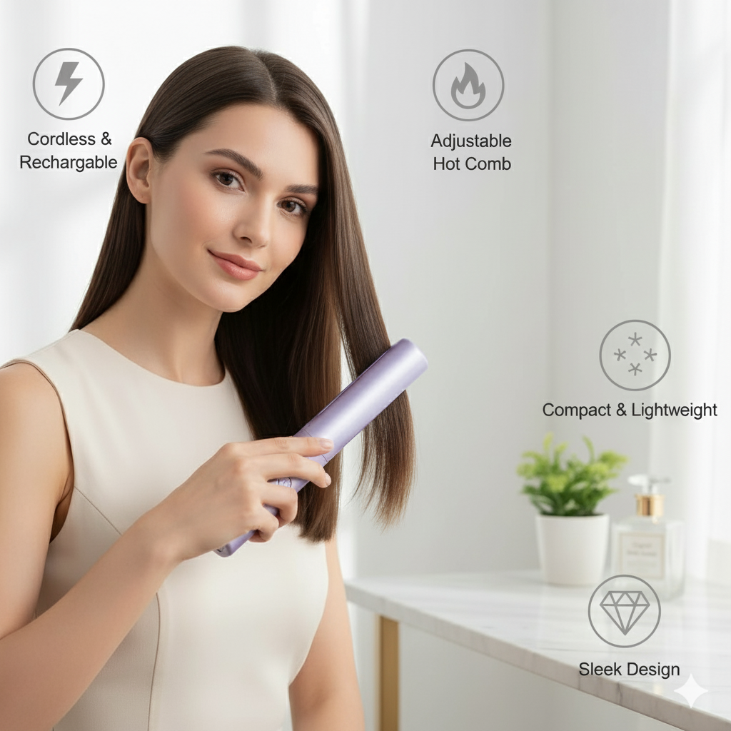 Cordless|Rechargeable|MiniHairStraightener